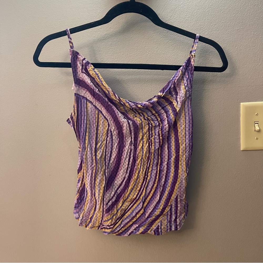 Vintage 90’s/Y2K Rue 21 cowl neck cropped tank Top